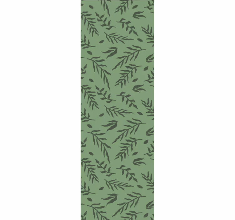 Young twigs line pattern leaf wallpaper - TenStickers