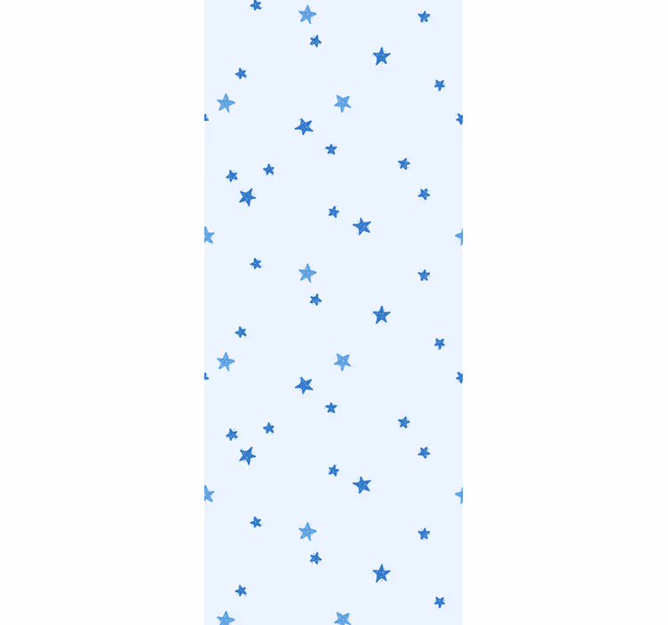 Pastel color blue stars Bedroom Wallpaper - TenStickers