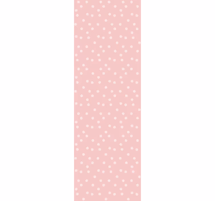 Pastel pink and white dots Spotty Wallpaper - TenStickers