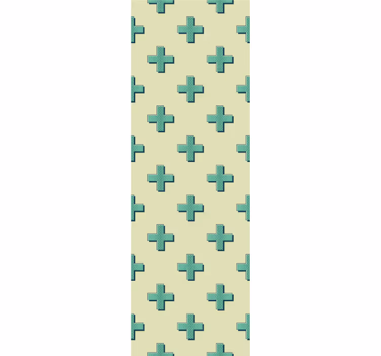 Geometric Cross Pattern geometric wallpaper - TenStickers