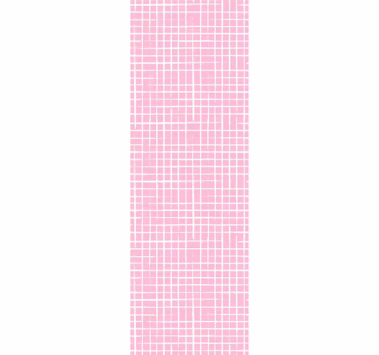 Pink background white lines modern wallpaper - TenStickers