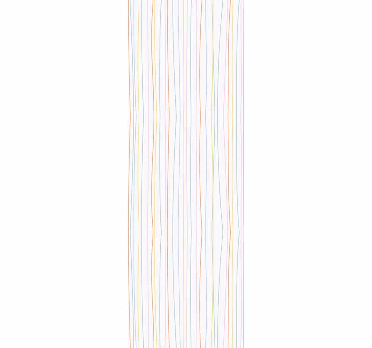 Pastel Stripe Serenity horizontal striped wallpaper - TenStickers
