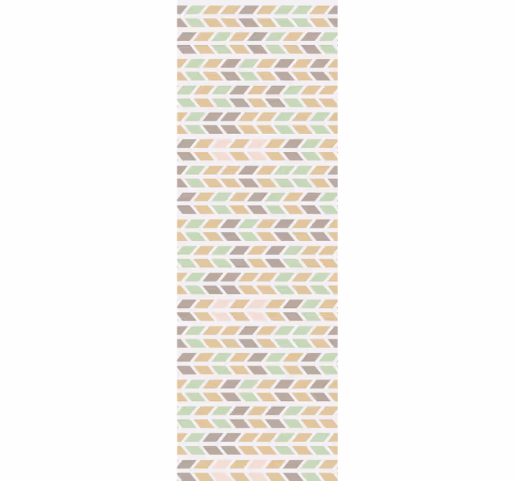 Chevron arrow pattern horizontal striped wallpaper - TenStickers
