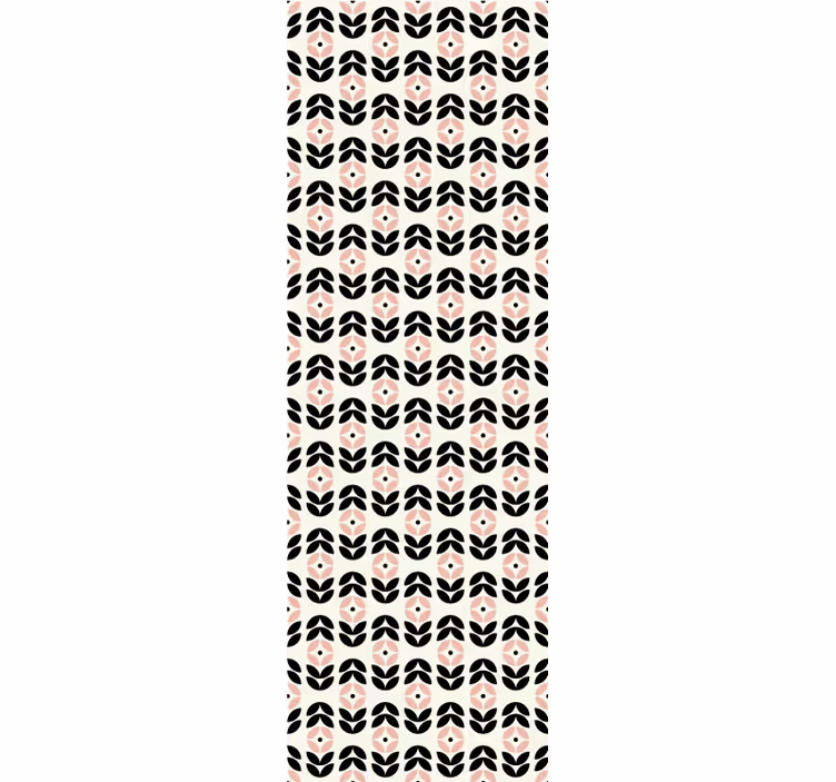 Geometric Petal Motif ornamental wallpaper - TenStickers