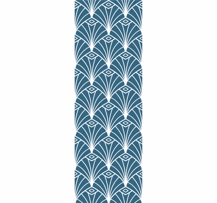 Geometric Peacock Feathers geometric wallpaper - TenStickers