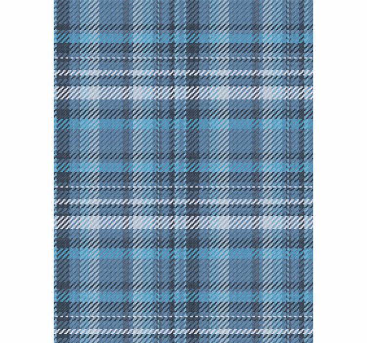Plaid Pattern Design horizontal striped wallpaper - TenStickers