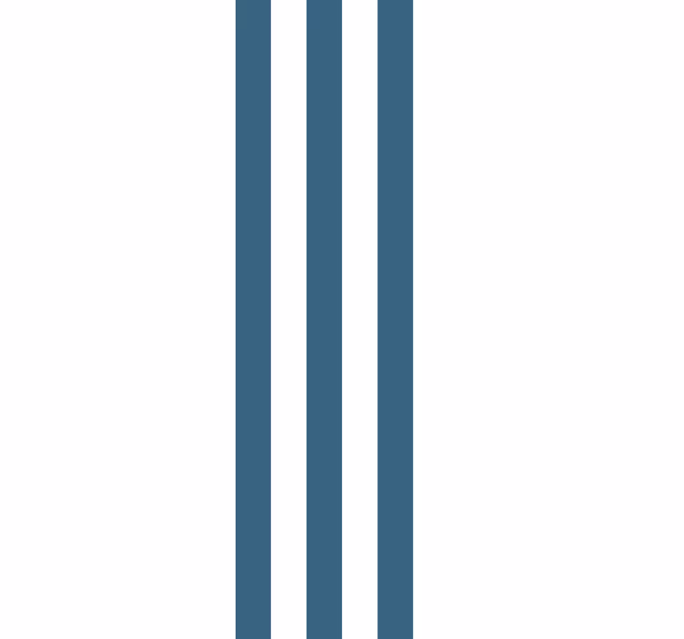 Navy vertical pattern striped wallpaper - TenStickers