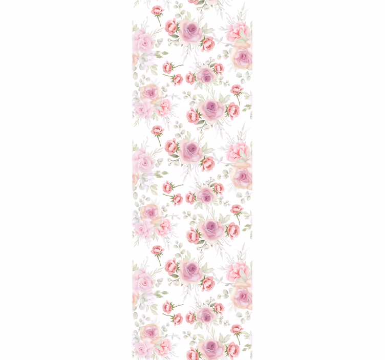 Delicate Floral Pattern flower wallpaper - TenStickers