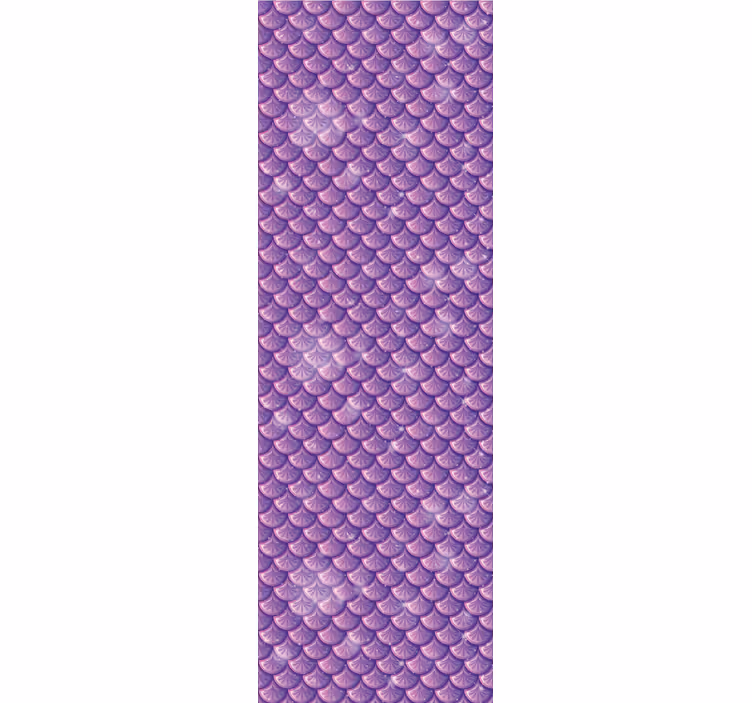 Mermaid Scales lilac wallpaper - TenStickers