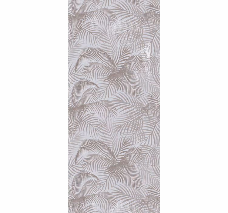 Gray 80's elegant botanical  vintage wallpaper - TenStickers