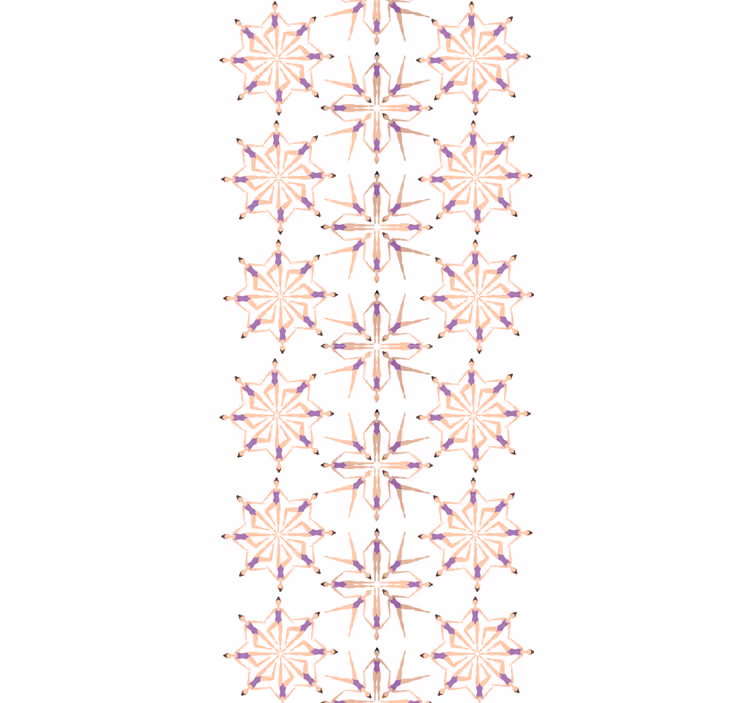 Geometric Starburst geometric wallpaper - TenStickers
