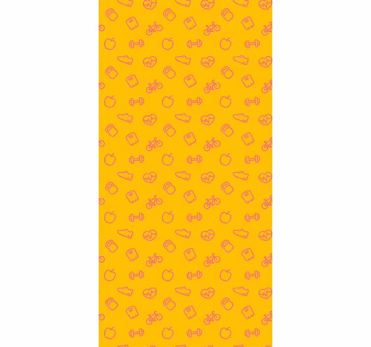 Doodle Icons Pattern kitchen wallpaper - TenStickers