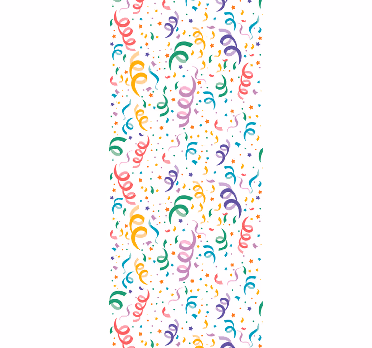 Festive Confetti Design nursery wallpaper - TenStickers