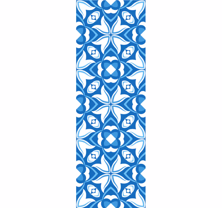 Elegant Blue Patterns tile wallpaper - TenStickers