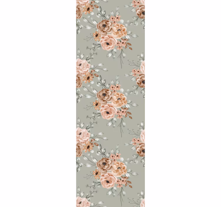Elegant Blooming Roses flower wallpaper - TenStickers