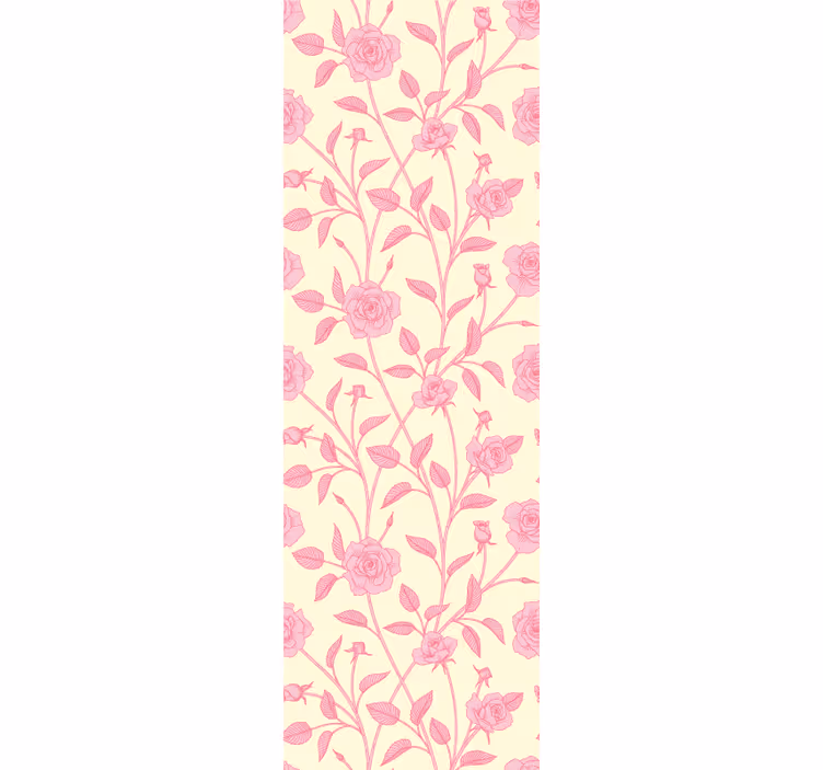 Charming floral arrangement entryway wallpaper - TenStickers