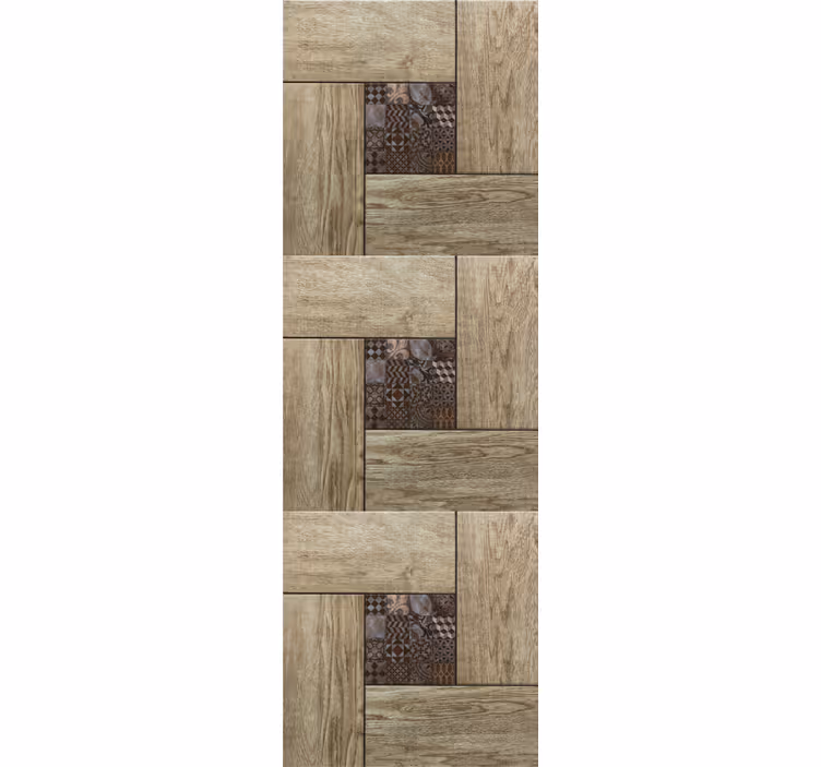Faux Wood Panels wood wallpaper - TenStickers