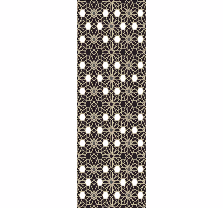 Geometric Floral Theme tile wallpaper - TenStickers