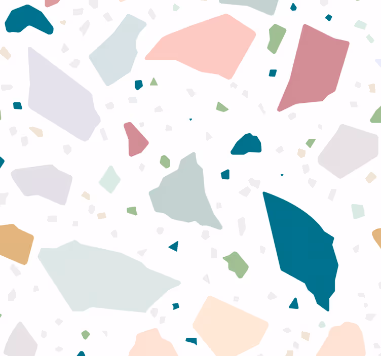Mediterranean terrazzo pattern wallpaper - TenStickers