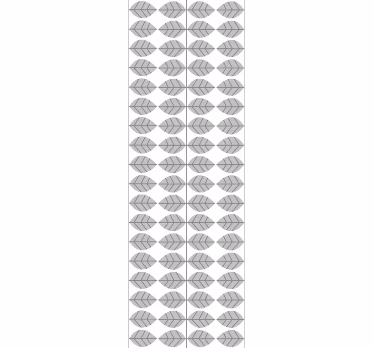 Gray brookes leaf kinfolk pattern wallpaper - TenStickers