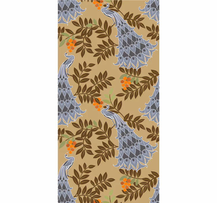 Elegant fowl design birds wallpaper - TenStickers