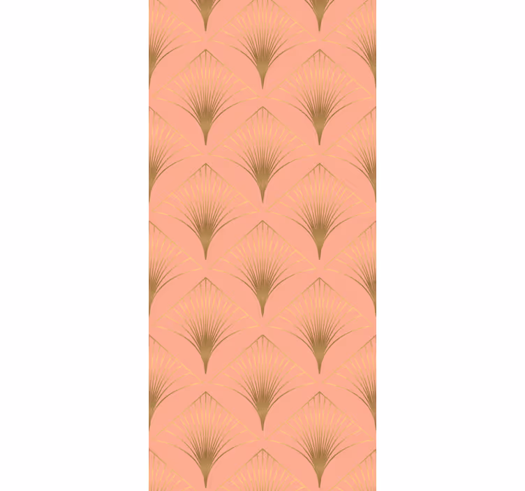 Elegant palm trees pattern floral ornament wallpaper - TenStickers