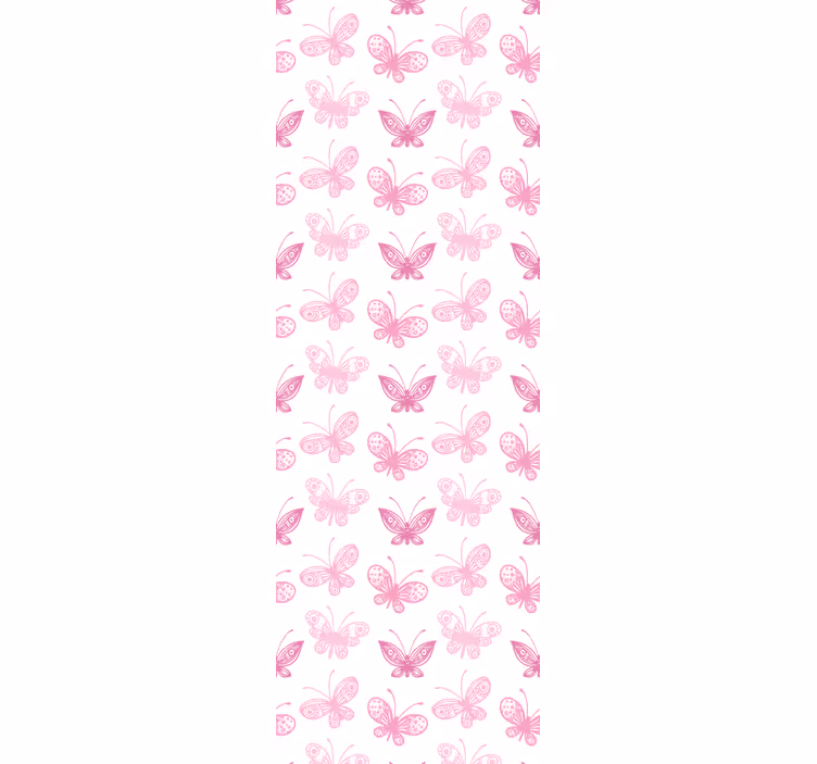 Pink shades butterfly wallpaper - TenStickers