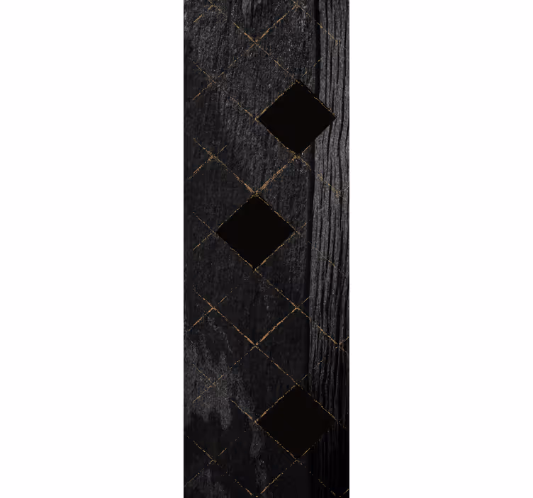 Black elegant pattern tile wallpaper - TenStickers