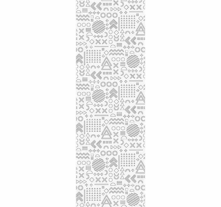 Geometrical sketches pattern Abstract Wallpaper - TenStickers