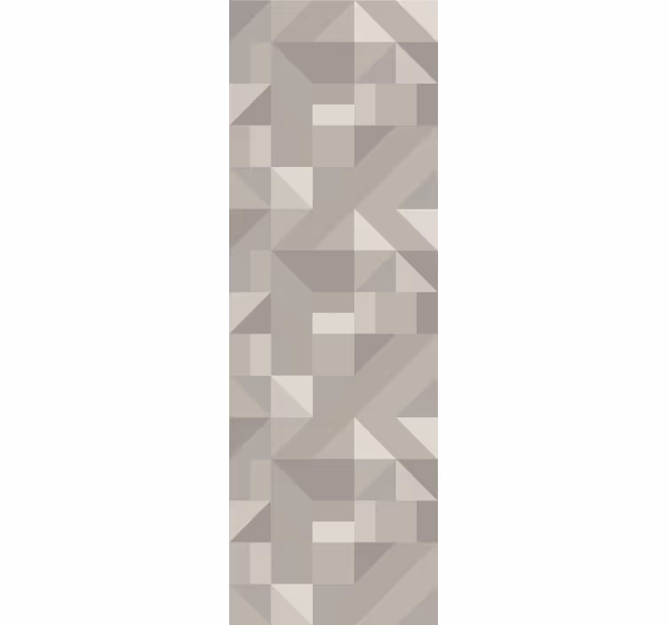 Geometric wallpaper in neutral beige tones - TenStickers