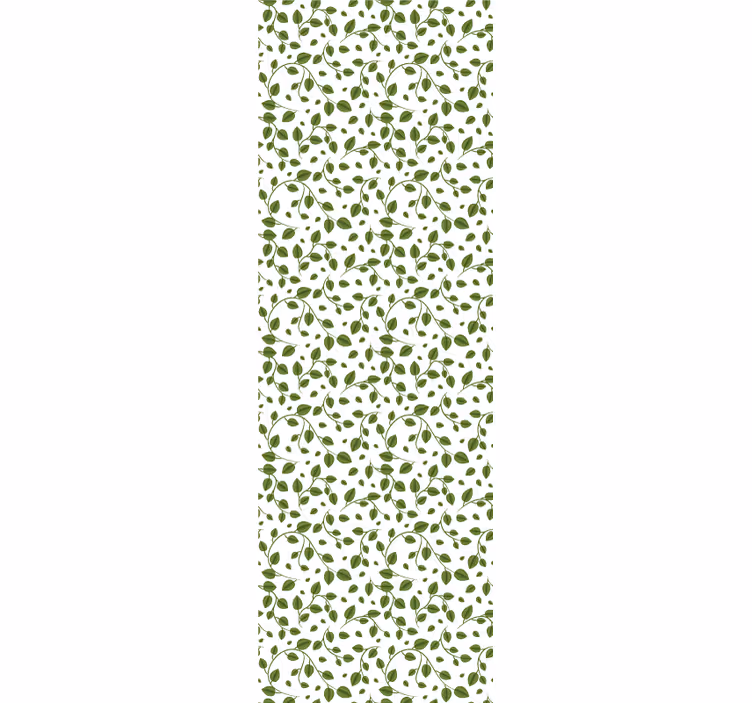 Green creepers motif leaf wallpaper - TenStickers