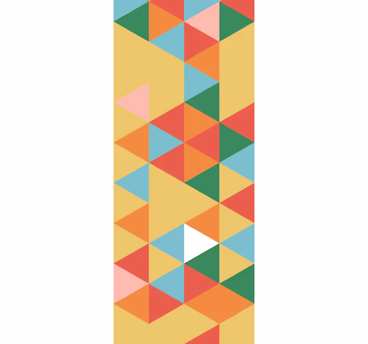 Creative abstract pattern triangle wallpaper - TenStickers