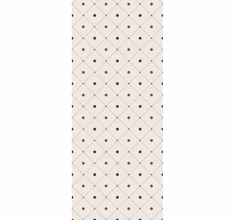 Elegant squared motif polka dots wallpaper - TenStickers