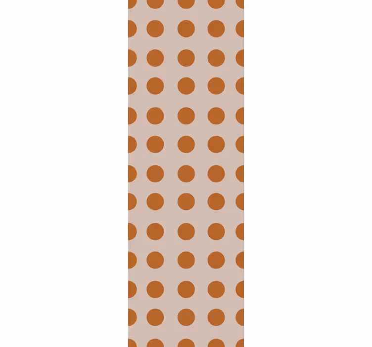 Warm shades polka dots wallpaper - TenStickers