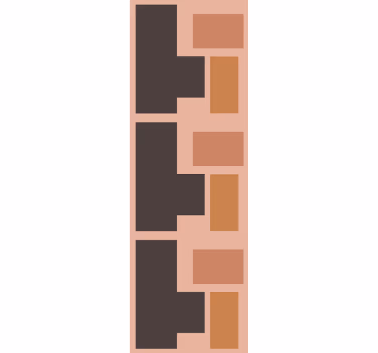 Geometric wallpaper in geometric block design - TenStickers