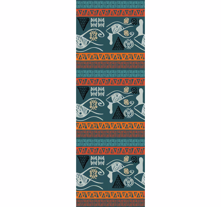 African tribal pattern overflow wallpaper - TenStickers