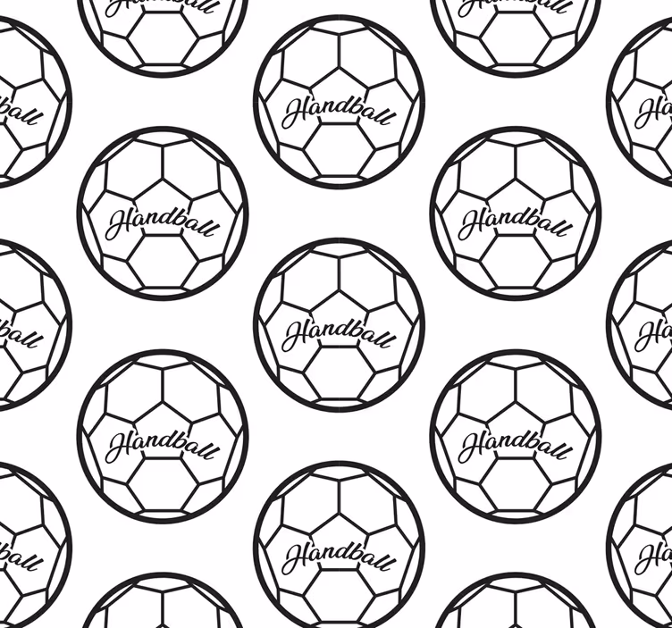 Handball pattern teenager wallpaper - TenStickers
