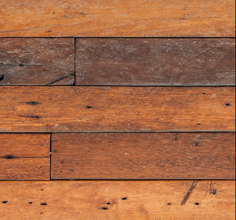 Wooden panel accent master bedroom wallpaper - TenStickers