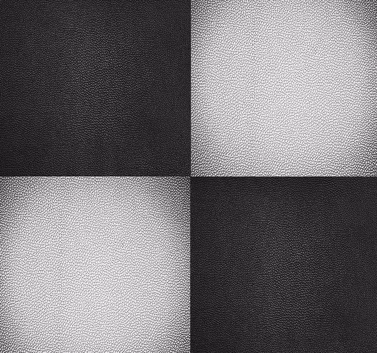 Leather chessboard Textured Wallpaper - TenStickers