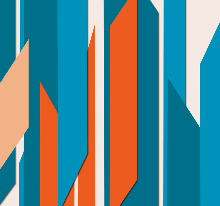Geometric Wall Design geometric wallpaper - TenStickers