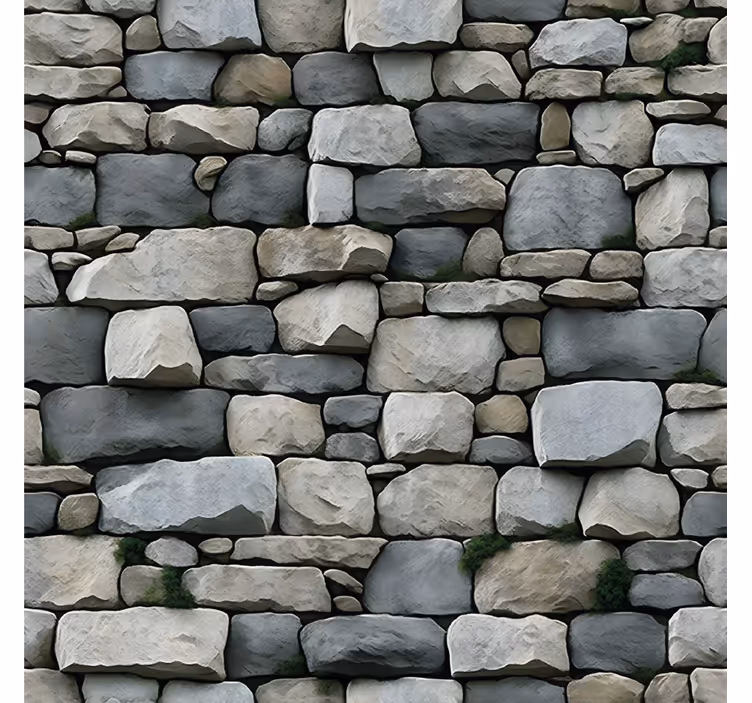 Realistic pattern stone wallpaper - TenStickers