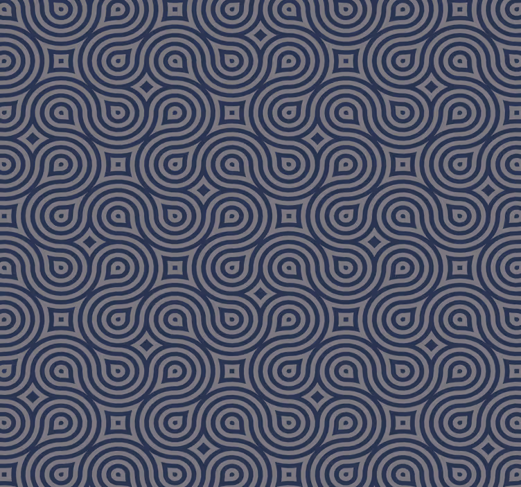 Geometric Serenity geometric wallpaper - TenStickers
