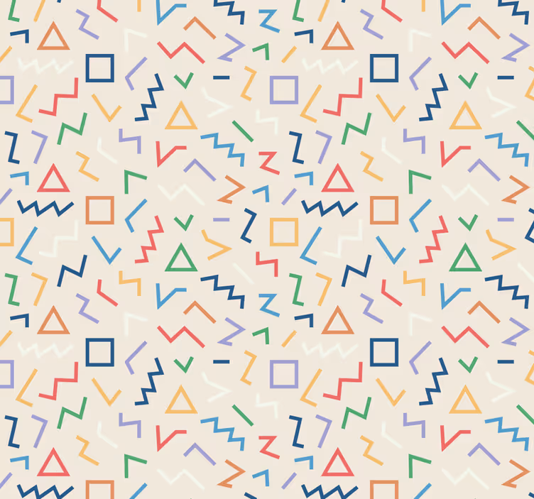 Geometric Pattern Hues geometric wallpaper - TenStickers