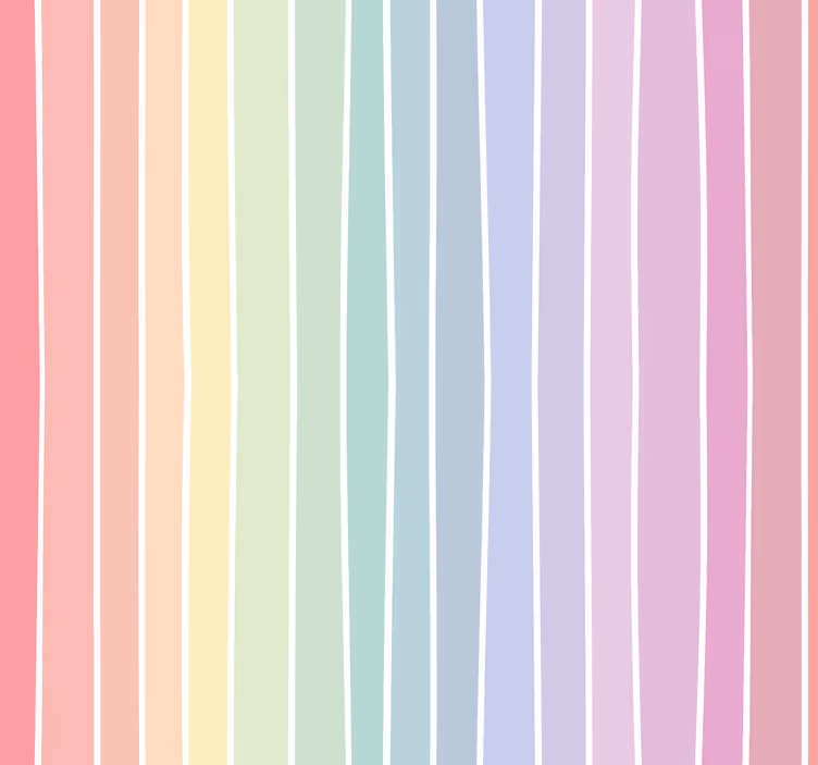 Watercolor vertical rainbow stripes wallpaper - TenStickers