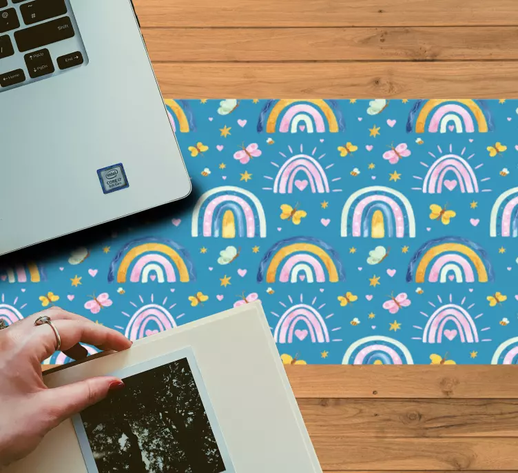 Colorful Rainbow Patterns mouse pad pattern - TenStickers
