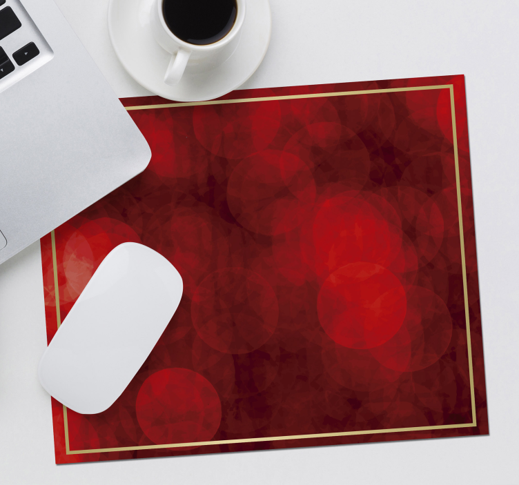 Elegant Red Patterns christmas mousepad - TenStickers