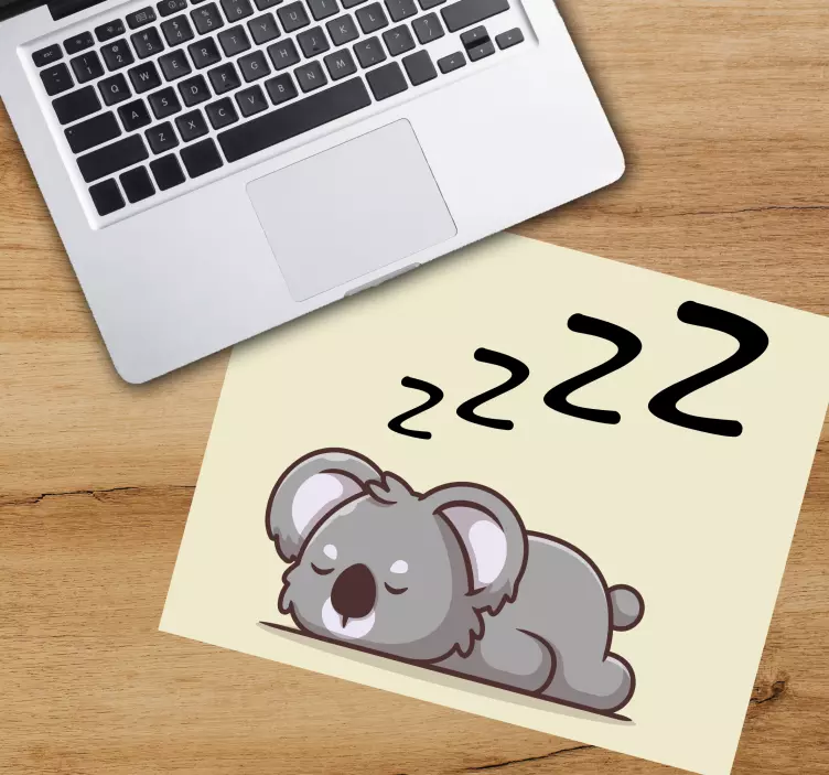 Sleeping cartoon koala original mouse pad - TenStickers