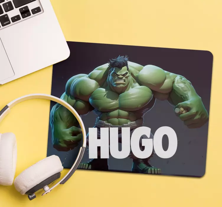 Superhero personalized mouse mat - TenStickers