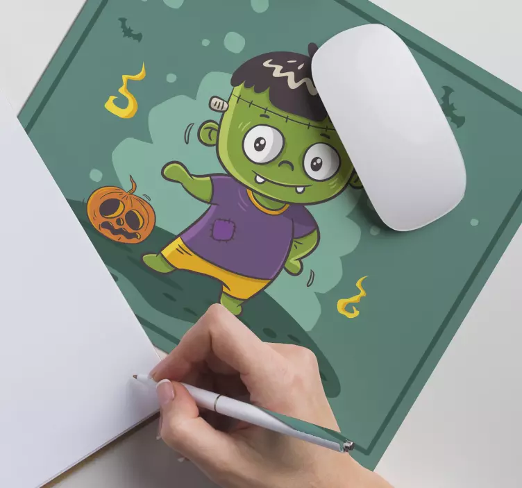 Mini monster Frankenstein mouse pad - TenStickers