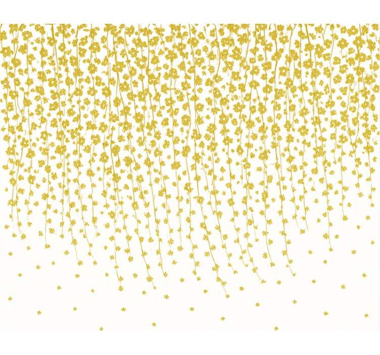 Flowers waterfall bathroom roller blind - TenStickers